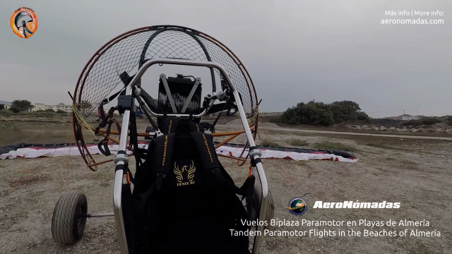 vuelo biplaza paramotor en las