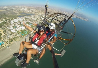 vuelo con sofia sobre las playas de vera