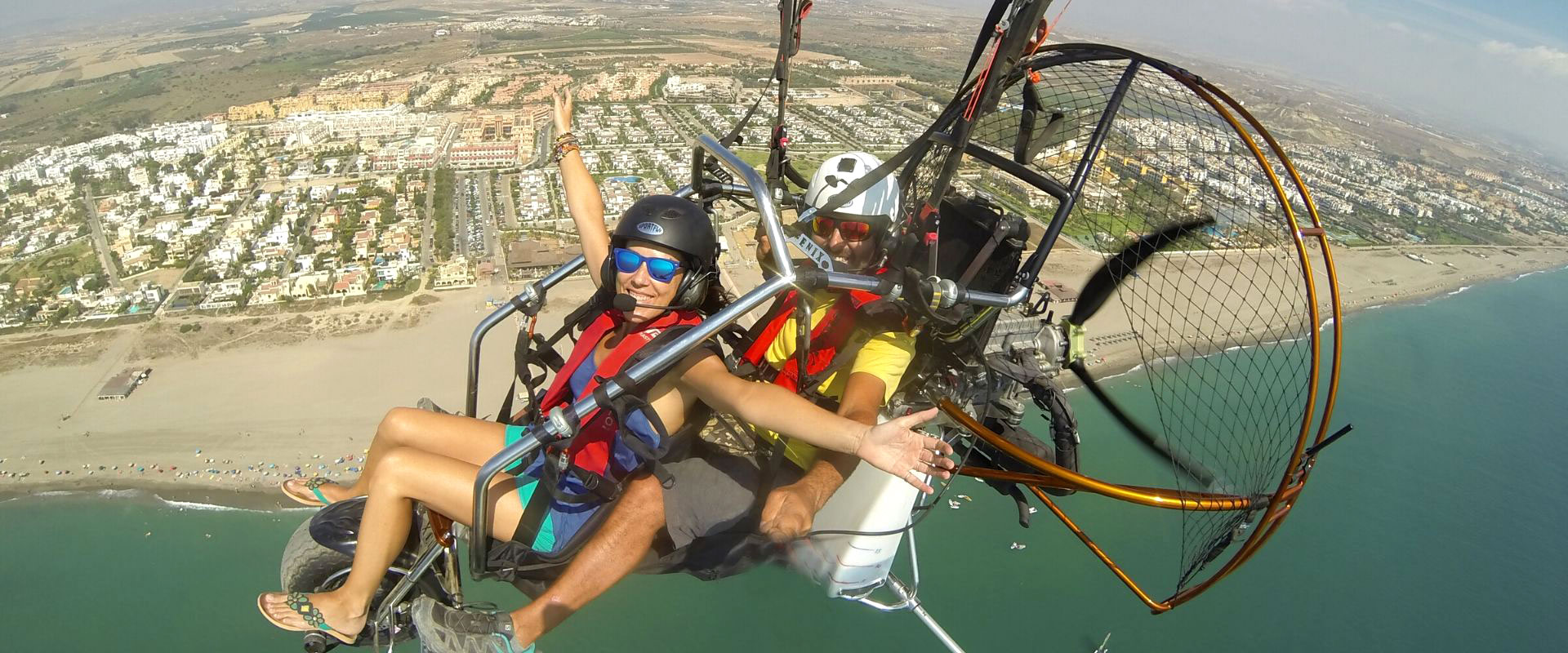 vuela con parapente a motor en almeria